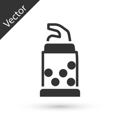 Grey Bottle opener icon isolated on white background. Vector.
