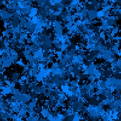 Digital camouflage seamless pattern military geometric camo background