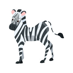 Zebra flat icon. Colored vector element from animals collection. Creative Zebra icon for web design, templates and infographics.