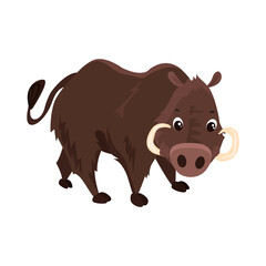 Boar flat icon. Colored vector element from animals collection. Creative Boar icon for web design, templates and infographics.