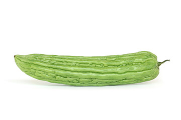 Bitter melon isolated on white background.