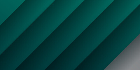 Fototapeta premium Modern dark green and white abstract banner background. Abstract green light line cross shadow on black blank space design modern futuristic technology background vector illustration. 