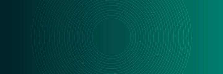 Modern abstract dark green technology business background with circle shape for banner and wallpaper. High contrast dark green glossy stripes. Abstract tech graphic banner design. Vector corporate