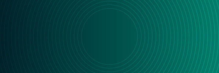Modern abstract dark green technology business background with circle shape for banner and wallpaper. High contrast dark green glossy stripes. Abstract tech graphic banner design. Vector corporate