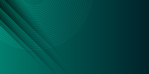 Abstract dark green background with stripes and light. Modern 3d dark green abstract background for business need