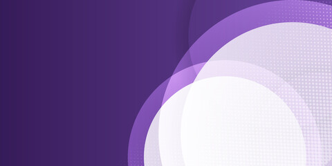 Modern purple violet and white abstract 3d circle background. modern abstract purple gaming background. Modern geometrical abstract background - circles. Business or technology presentation design