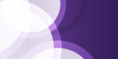 Modern purple violet and white abstract 3d circle background. modern abstract purple gaming background. Modern geometrical abstract background - circles. Business or technology presentation design