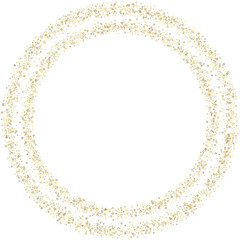 Gold Glitter Stars. Luxury Shiny Confetti.