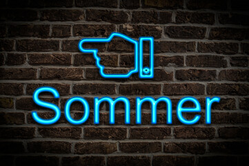 Leuchtreklame Sommer