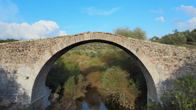 This arched bridge was built by the Genoese Gattelusi family in the 1300s. It is located near the Village of Agia Paraskevi,Lesvos,Greece.