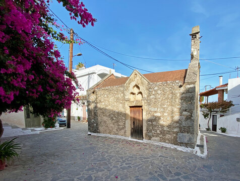 church of the Holy Spirit in the center Kritsa town