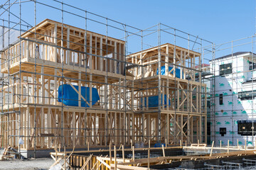 木造住宅（建設中）