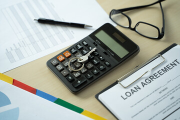 LOAN Business and finance Business loan agreement real estate, home loan and investments
