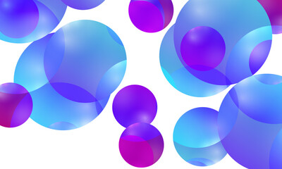 Beautiful gradient balloon circle background.