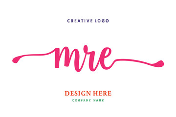 MRE lettering logo is simple, easy to understand and authoritative