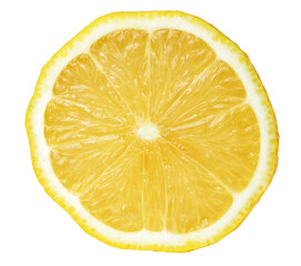lemon slice, clipping path, isolated on white background
