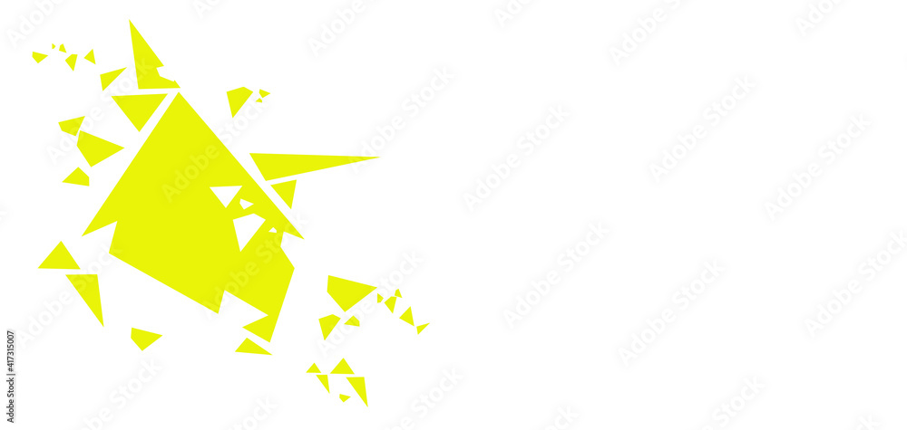 Poster Abstract tech background with simple object.