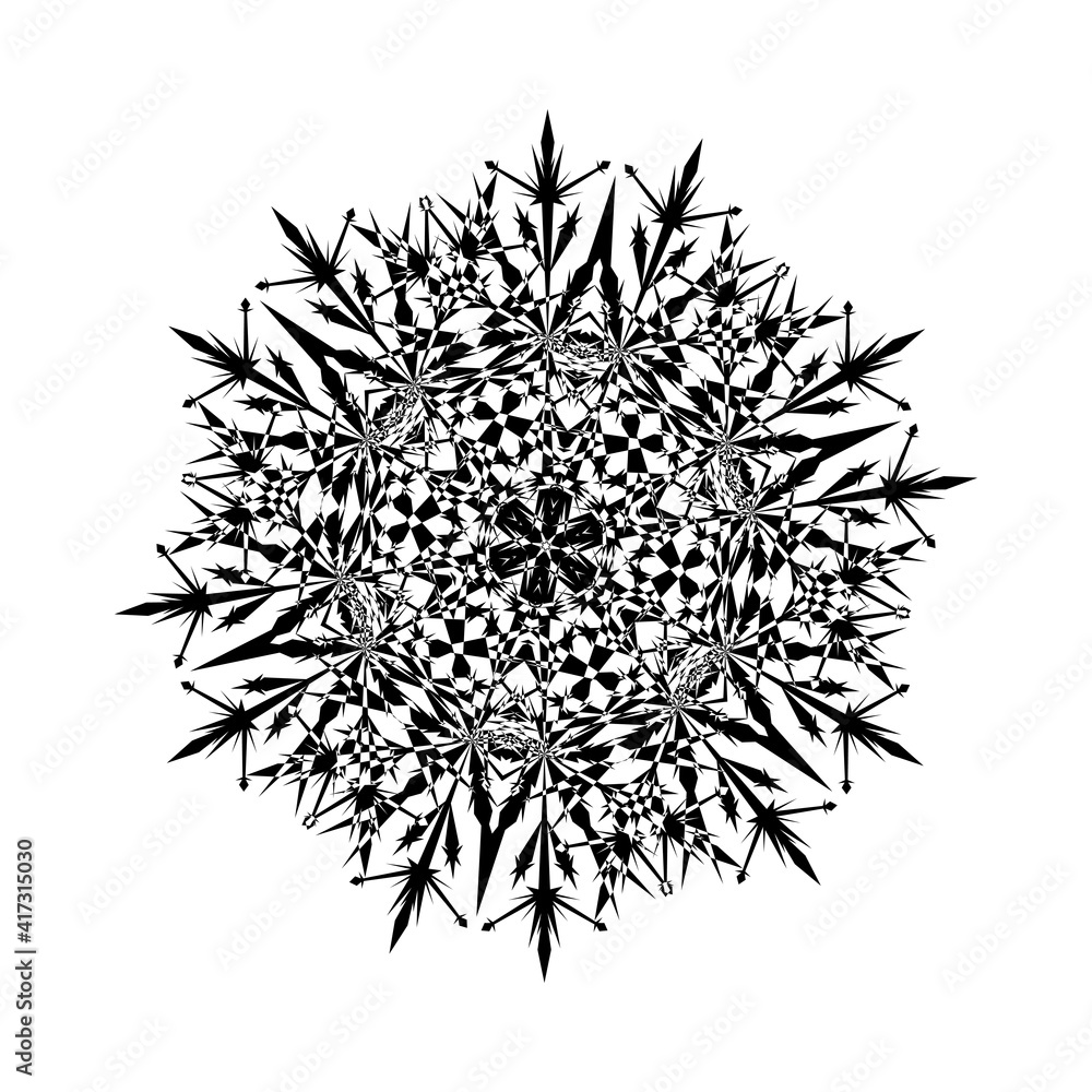 Wall mural snowflake icon