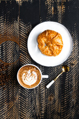 coffee cappuccino on tabel