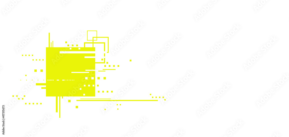 Poster abstract tech background with simple object.