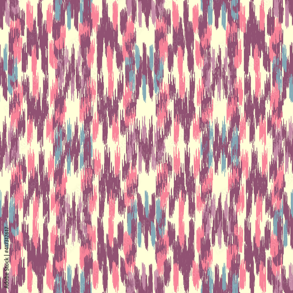 Poster seamless abstract pattern in doodle style with the image of colorful strokes.