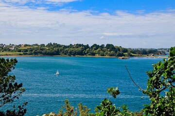 boats in the bay in brittany