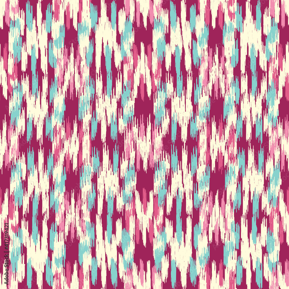 Poster seamless abstract pattern in doodle style with the image of colorful strokes.