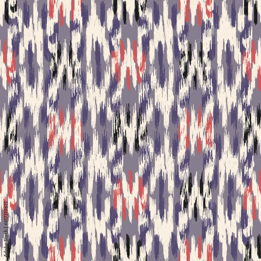 Poster seamless abstract pattern in doodle style with the image of colorful strokes.