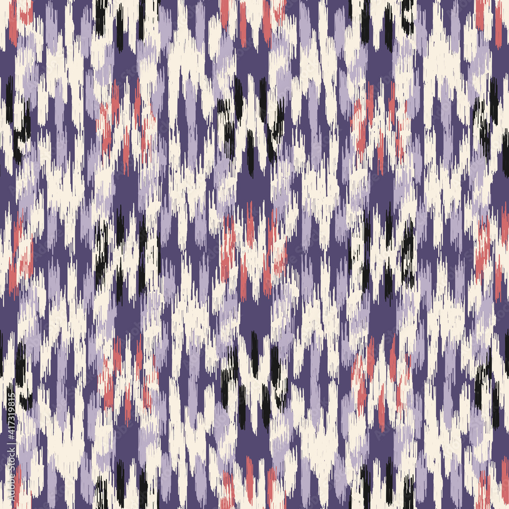 Poster seamless abstract pattern in doodle style with the image of colorful strokes.