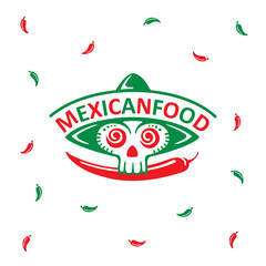 creative mexican food logo