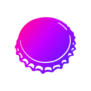 Beer Bottle cap vector. Illustration isolated icon