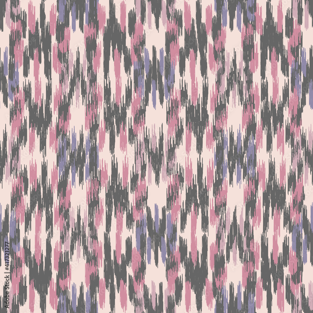 Poster seamless abstract pattern in doodle style with the image of colorful strokes.