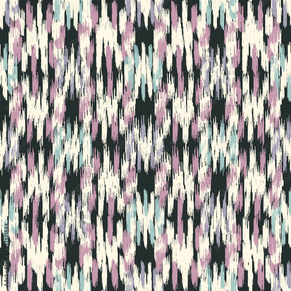 Poster seamless abstract pattern in doodle style with the image of colorful strokes.
