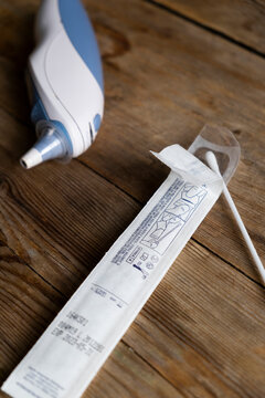 Covid-19 test and thermometer