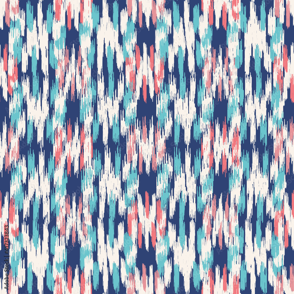 Poster seamless abstract pattern in doodle style with the image of colorful strokes.