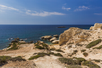 Fototapeta na wymiar Beach on Cyprus island