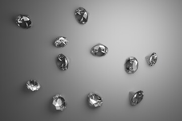A genuine diamond, cut and clean. Rare and expensive. DIamonds background
