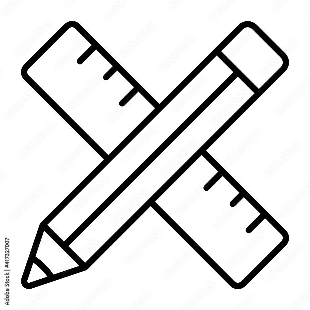 Poster 3d print editing and measuring tools concept vector line icon design, additive manufacturing symbol 