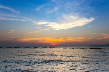 Sunset over Gulf of Thailand