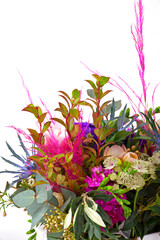  bouquet of flowers on the white