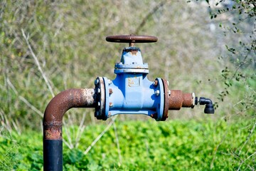 Rusty water tap