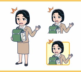 若い銀行員の女性