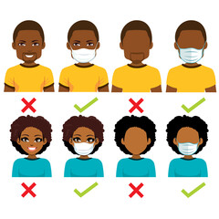 No entry without face mask and wear a mask black characters