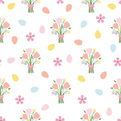 Vector seamless pattern for Easter