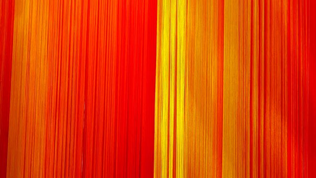 4K collor yarn  collor ribbon be windy
