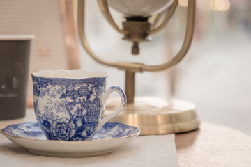  Asian Blue and White Vintage Mugs Coffee Tea 