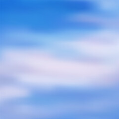 Vibrant blurred sea or sky clouds. Vector gradient background
