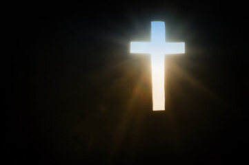 Rays of Sun through the cross