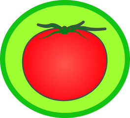 かわいいトマトのアイコン