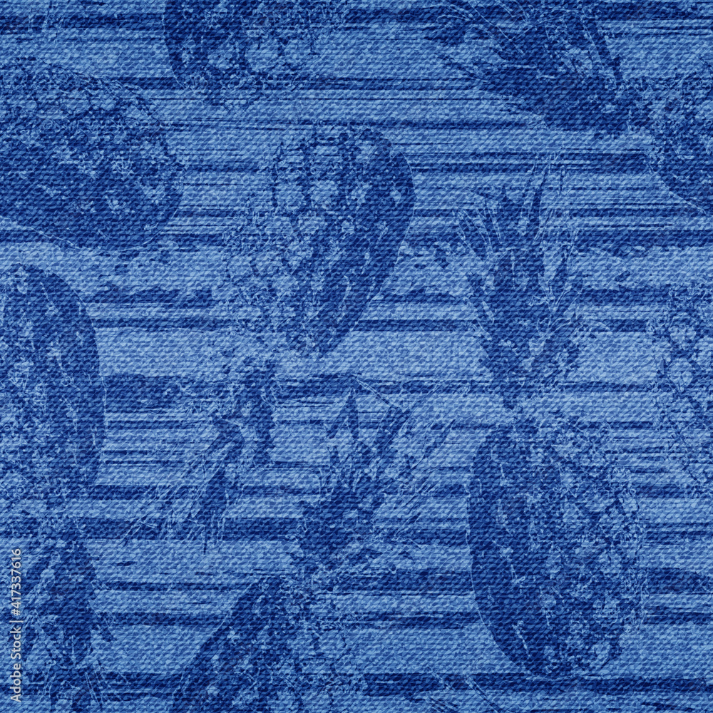 Poster pineapple seamless pattern. indigo background. repeated ananas pattern. abstract pastel texture. rep
